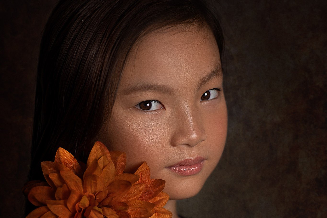 fotografía fine art niña flor