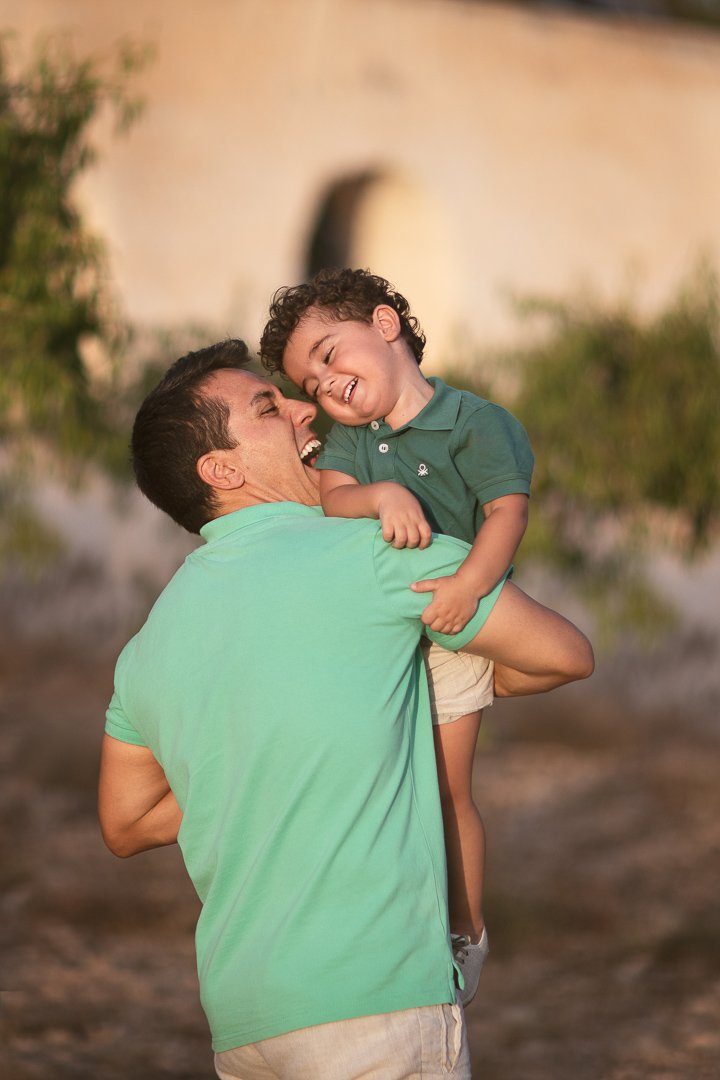 fotografia padre e hijo en Almansa