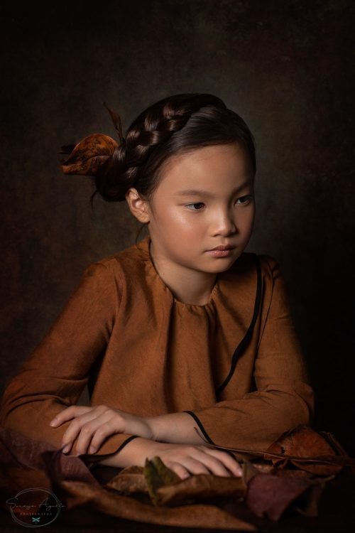 sesión de fotos artística niña de 10 años